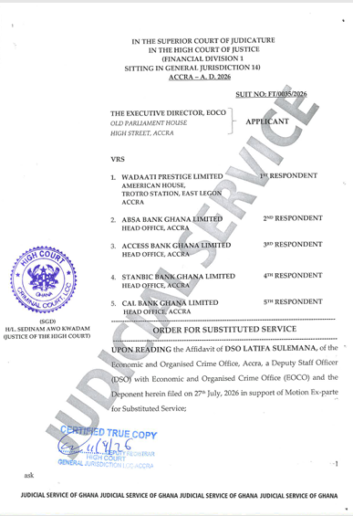 WADAAT COURT ORDER