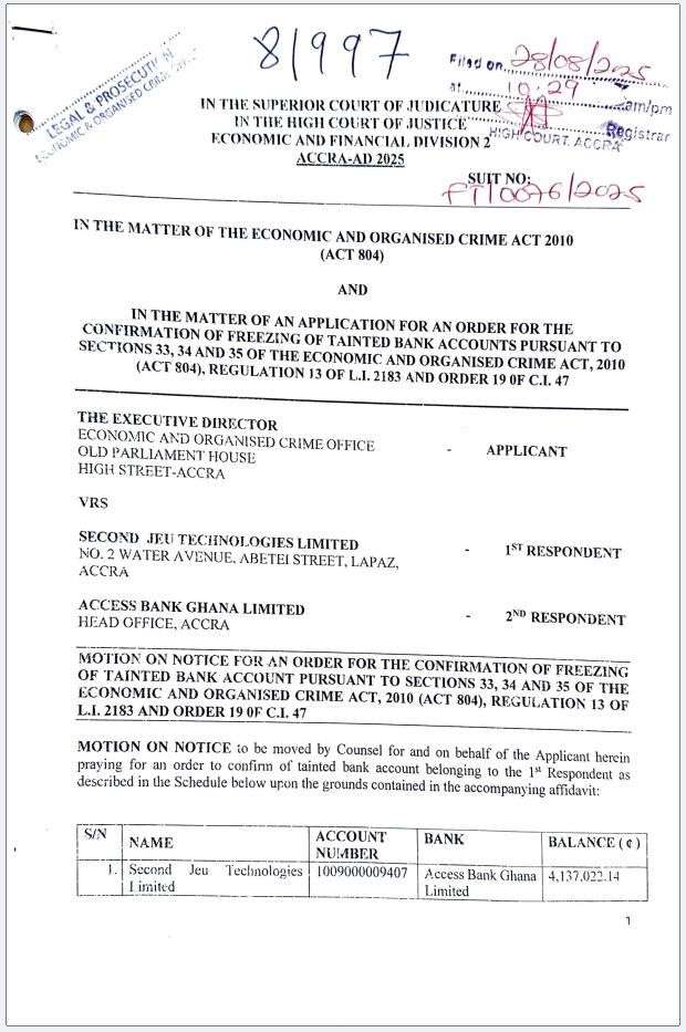 EOCO VS JEU TECH LTD