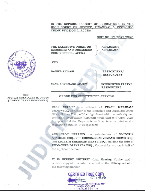 EOCO VRS. DANIEL AKWASI