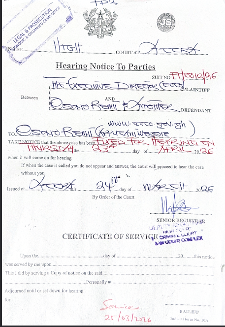 OSONO REMIT AND OTHERS