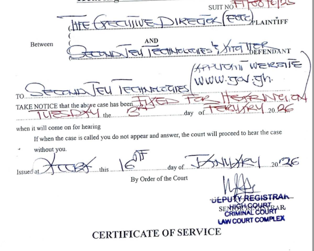 HEARING NOTICE (EOCO VRS JEU TECHNOLOGIES  AND OTHERS)