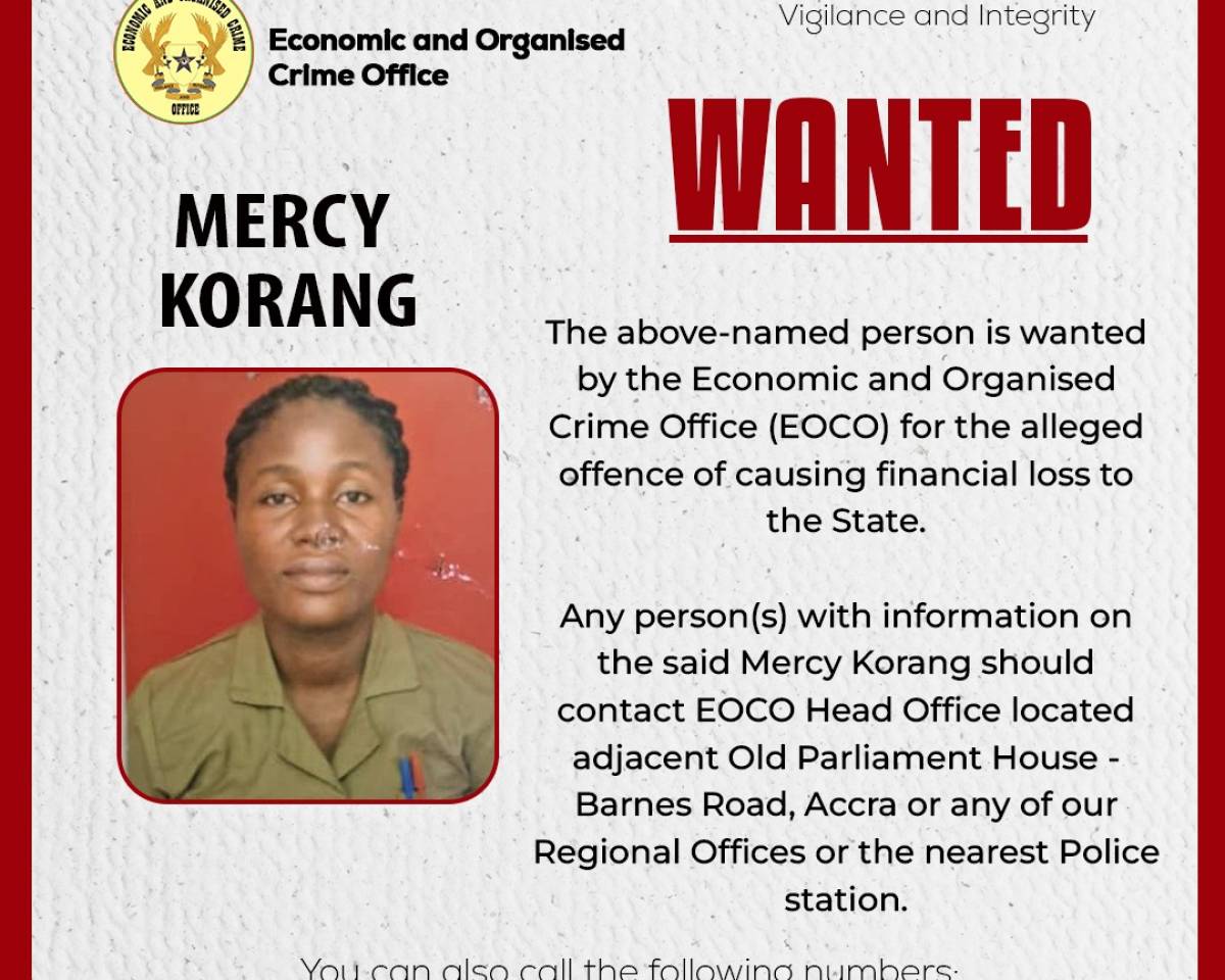 WANTED PERSON - MERCY KORANG