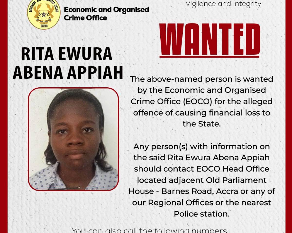  WANTED - RITA EWURA ABENA APPIAH