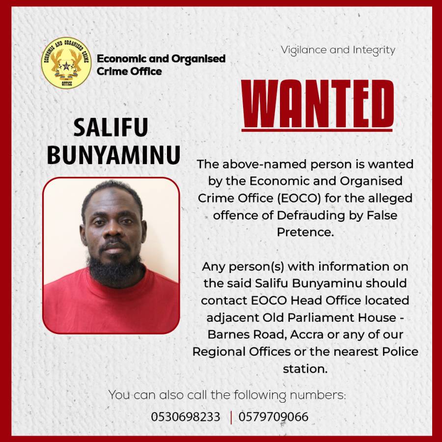 WANTED - SALIFU BUNYAMINU