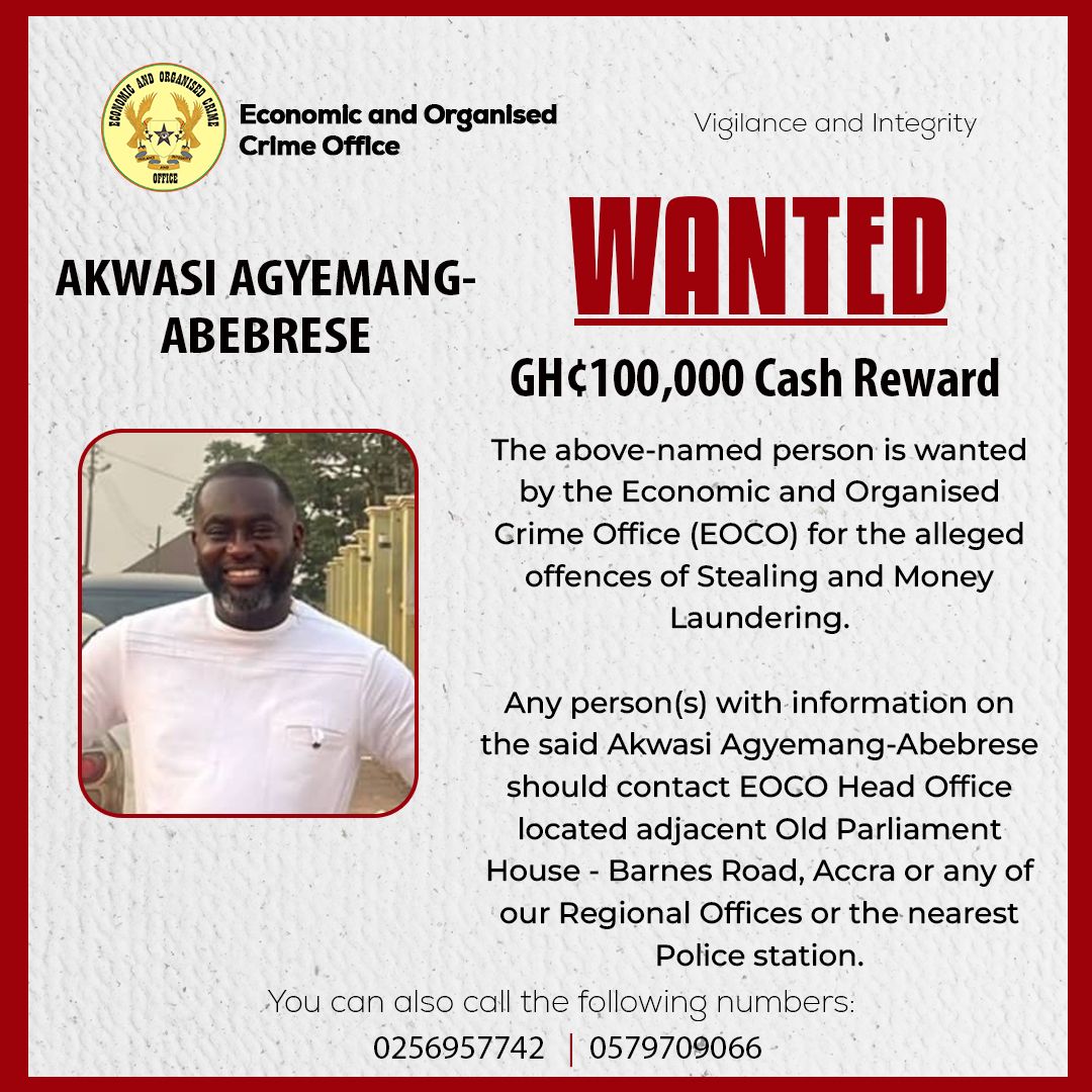 AKWASI AGYEMANG 2025 WANTED
